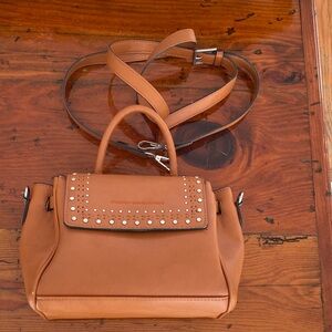 Brown Studded Handbag